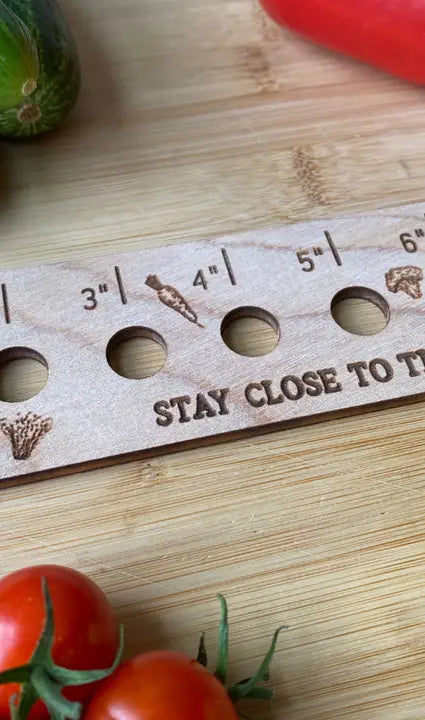 Seed Spacing Guide Ruler - Good For Your Soul