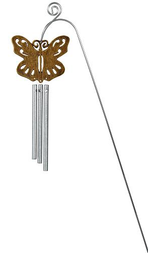 Jacob's Musical Chimes hand tuned chime. butterfly planter chime.