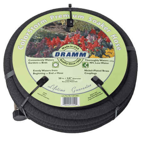 Soaker Hose - Black - 50ft - 5/8" Diameter - ColorStorm