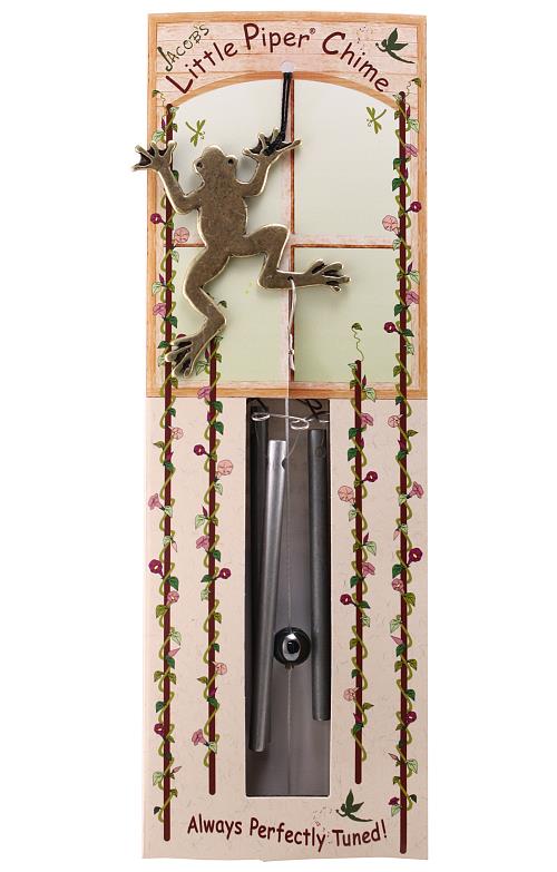 Jacob's Musical Chimes hand tuned wind chime frog in package.