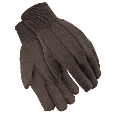 Brown Jersey Gloves - Ladies' 9 oz