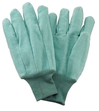 Green Cotton Chore Gloves - Garden Glove