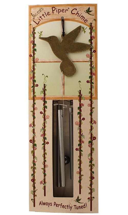 Jacob's Musical Chimes hand tuned wind chime hummingbird in package.