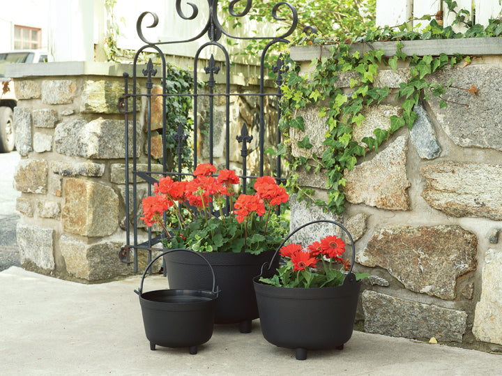 Antique Kettle Planter - 12" and 15"