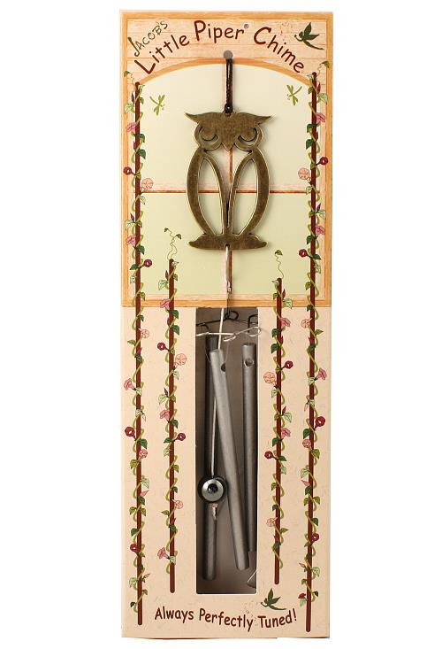 Jacob's Musical Chimes hand tuned wind chime owl in package.