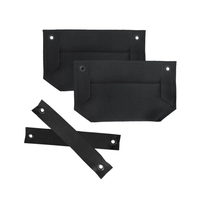 Indoor/Outdoor Vertical Garden - Wally Pro Mini Black Wall Planter Pocket - Single Pocket