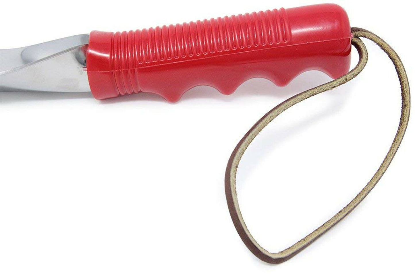 Wilcox 12 inch trowel red handle with leather wrist strap