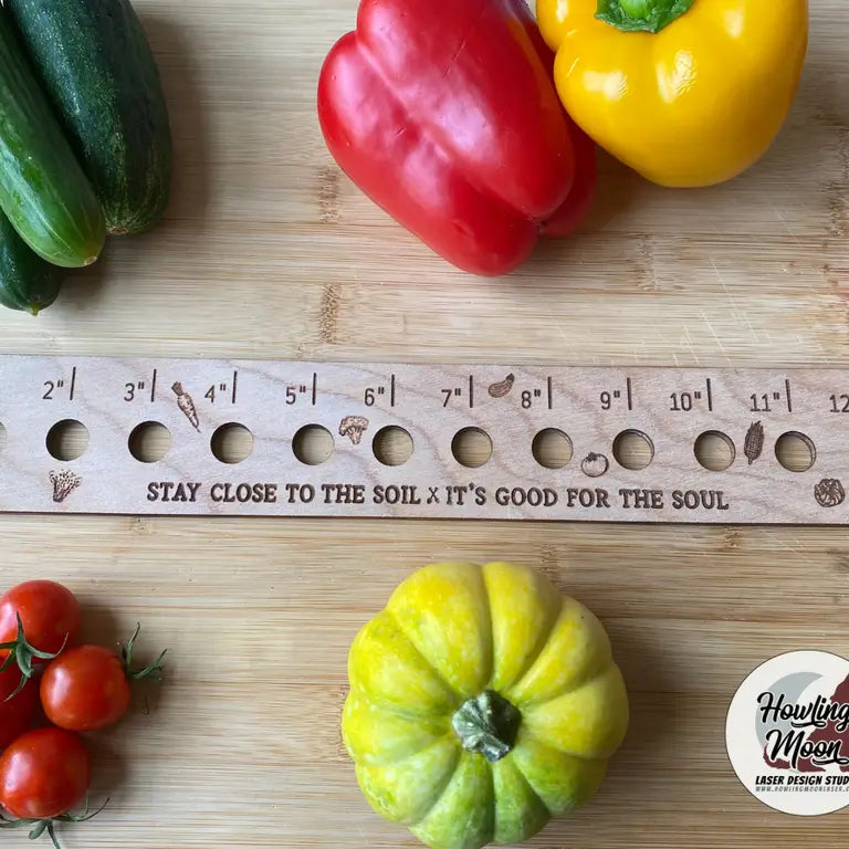 Seed Spacing Guide Ruler - Good For Your Soul