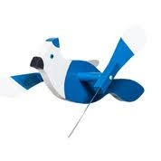 Blue jay whirly birds are the best addition to every garden! These are handmade out of 1" thick high-quality signboard, complete with vinyl wings. Amish made in the USA.